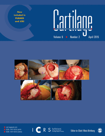 Journal Cartilage New Impact Factor 2.000