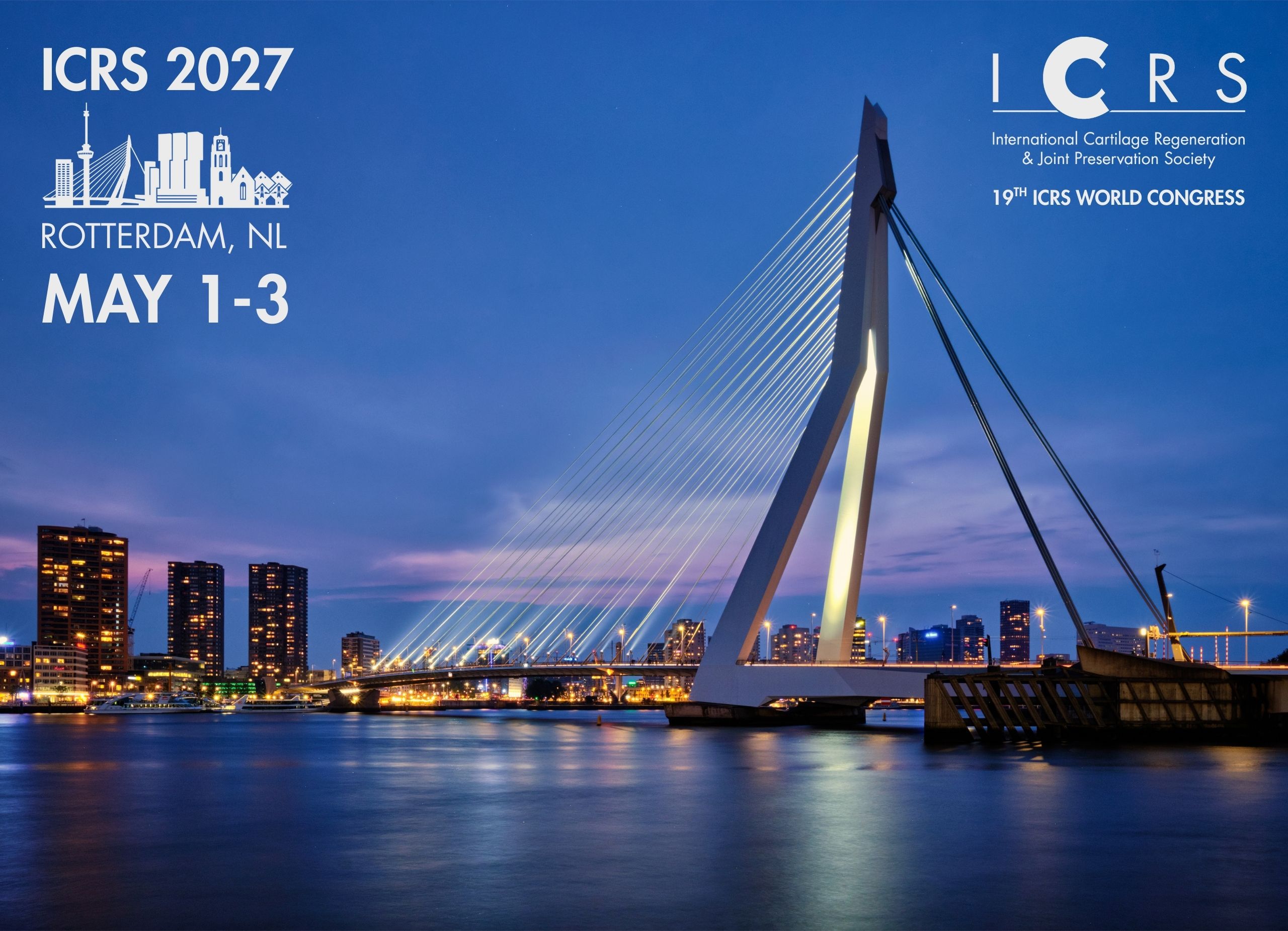 Visual of ICRS 2027, Erasmus Bridge Rotterdam
